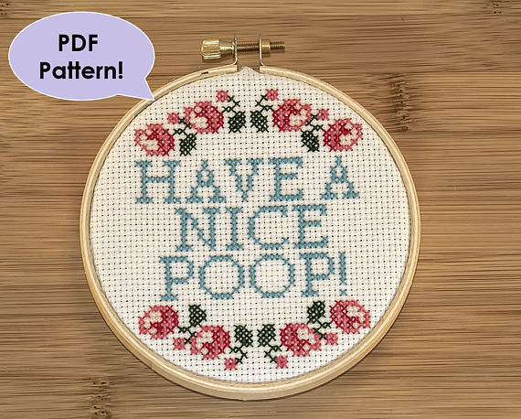 hilarious cross stitch