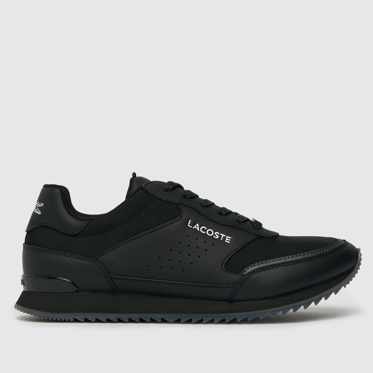 mens black lacoste trainers