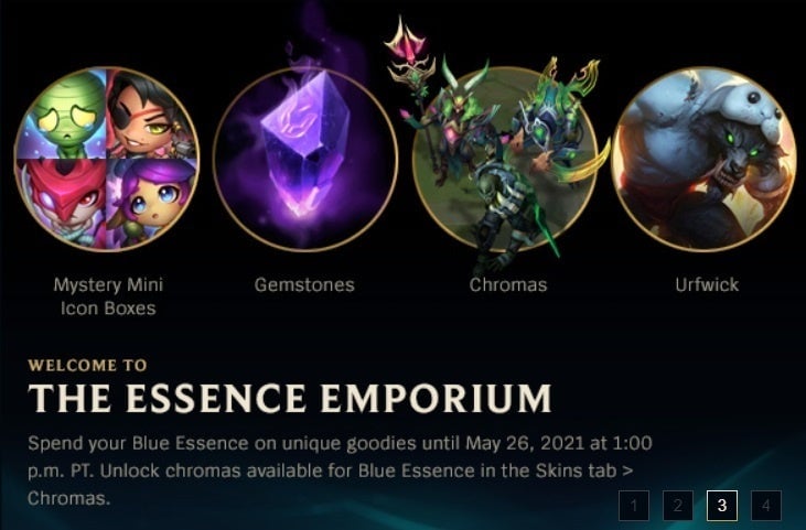 league blue essence shop 2023