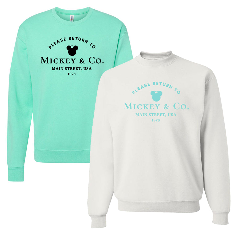 return to mickey and co sweatshirt