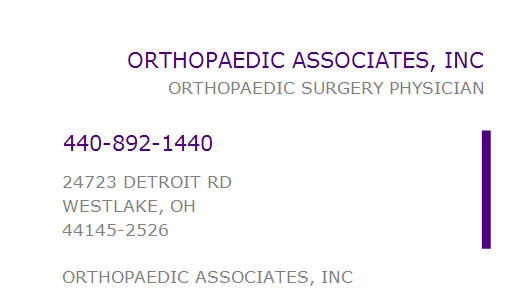 orthopedic associates westlake ohio