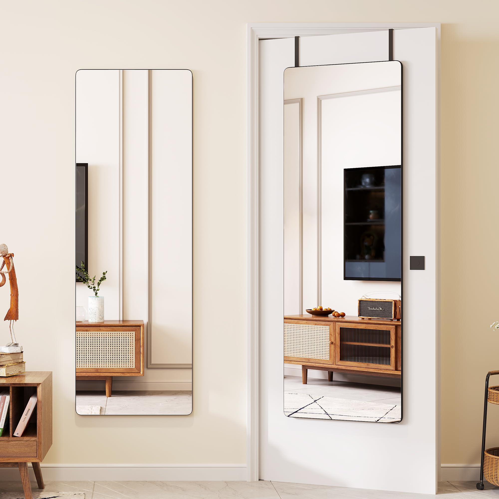 unframed full length mirror