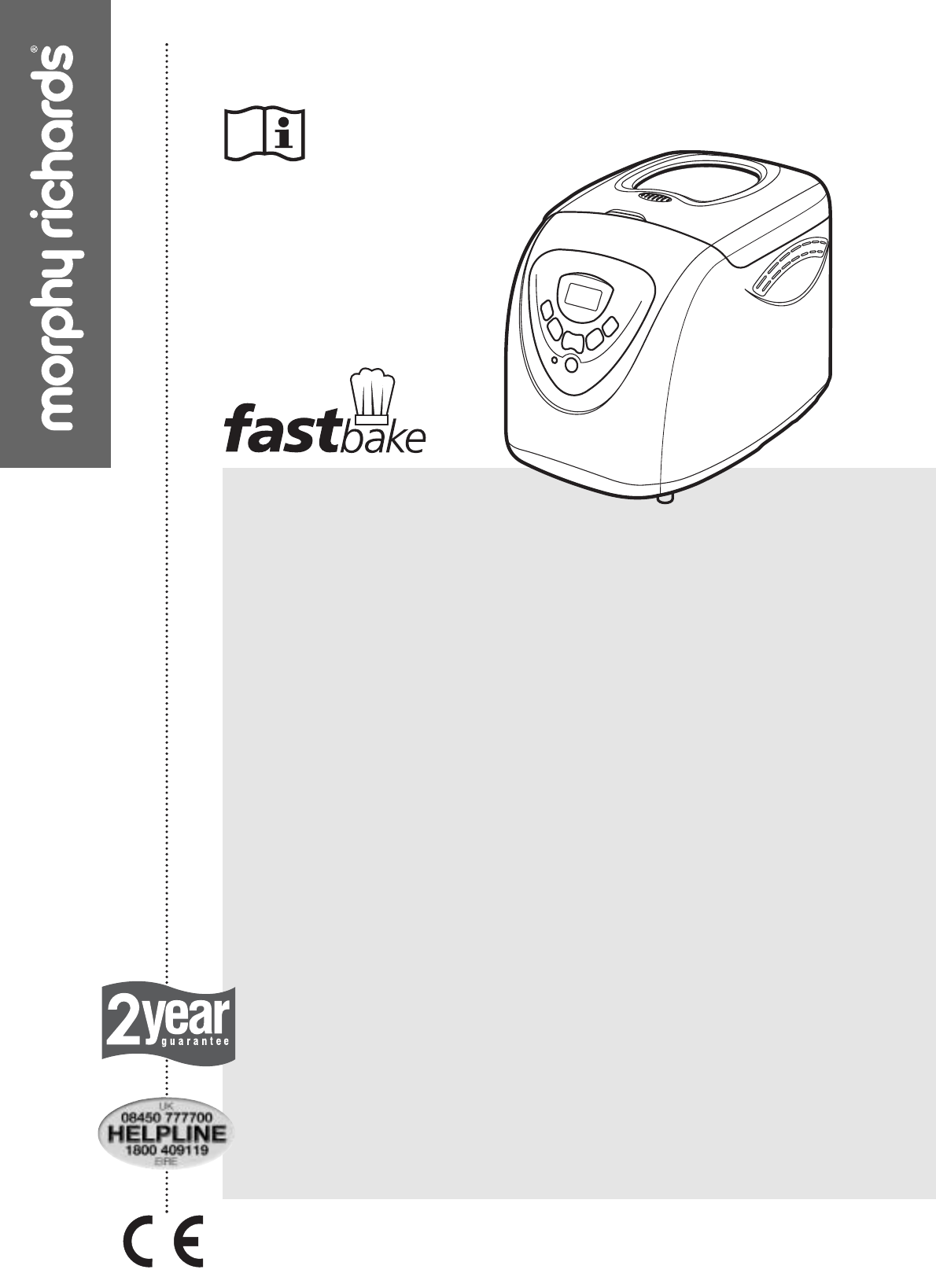 morphy richards breadmaker instructions