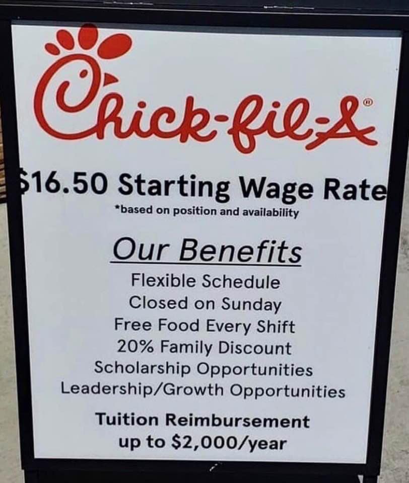 does chick fil a pay weekly