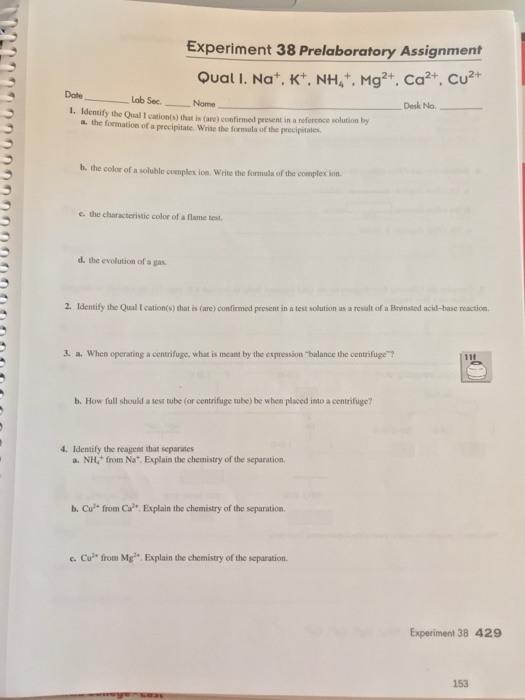 pre laboratory assignment chemistry answers