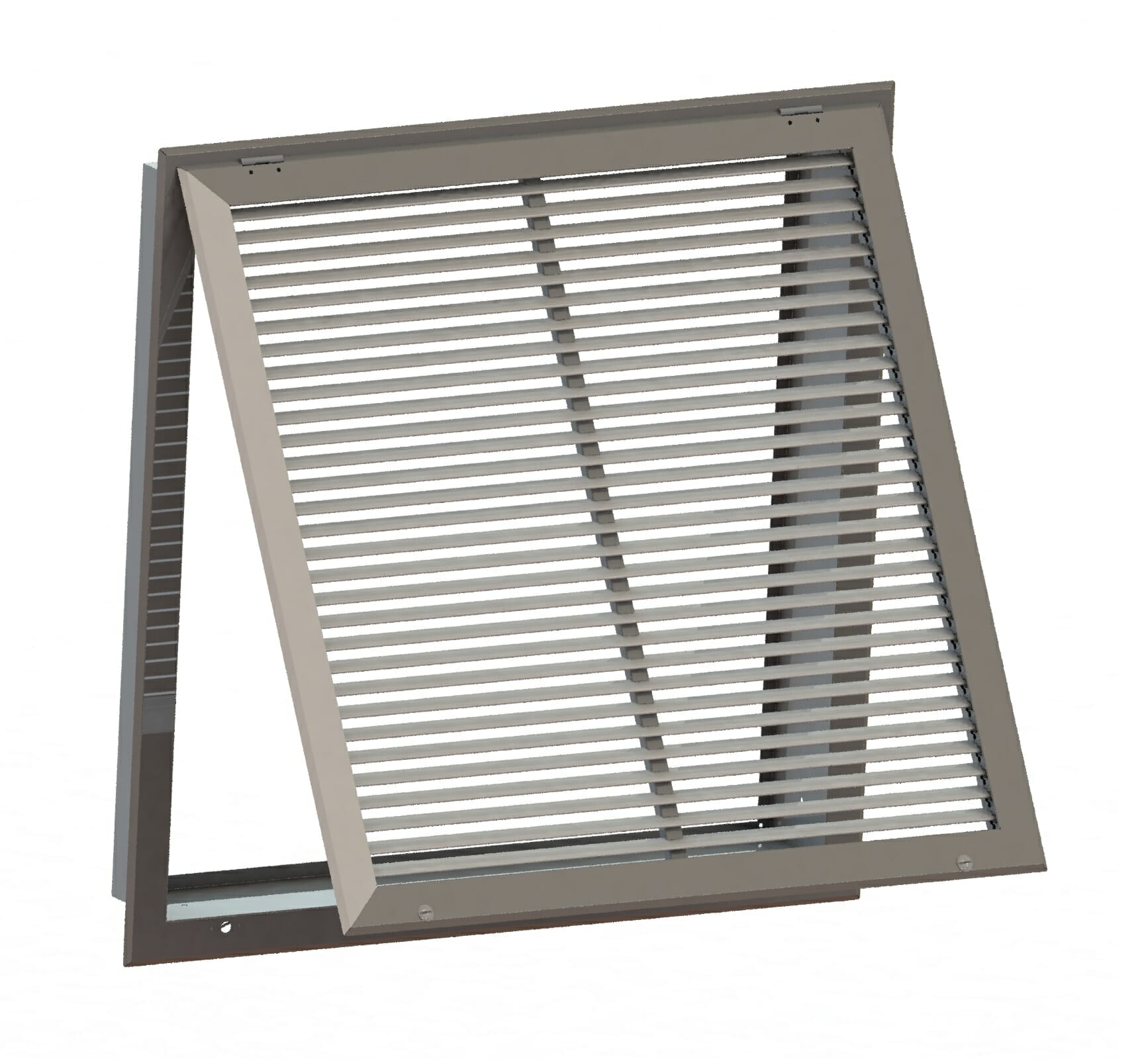 hinged return air grille