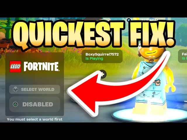 why is lego fortnite disabled