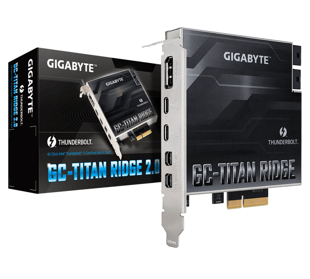 gigabyte gc titan ridge thunderbolt card
