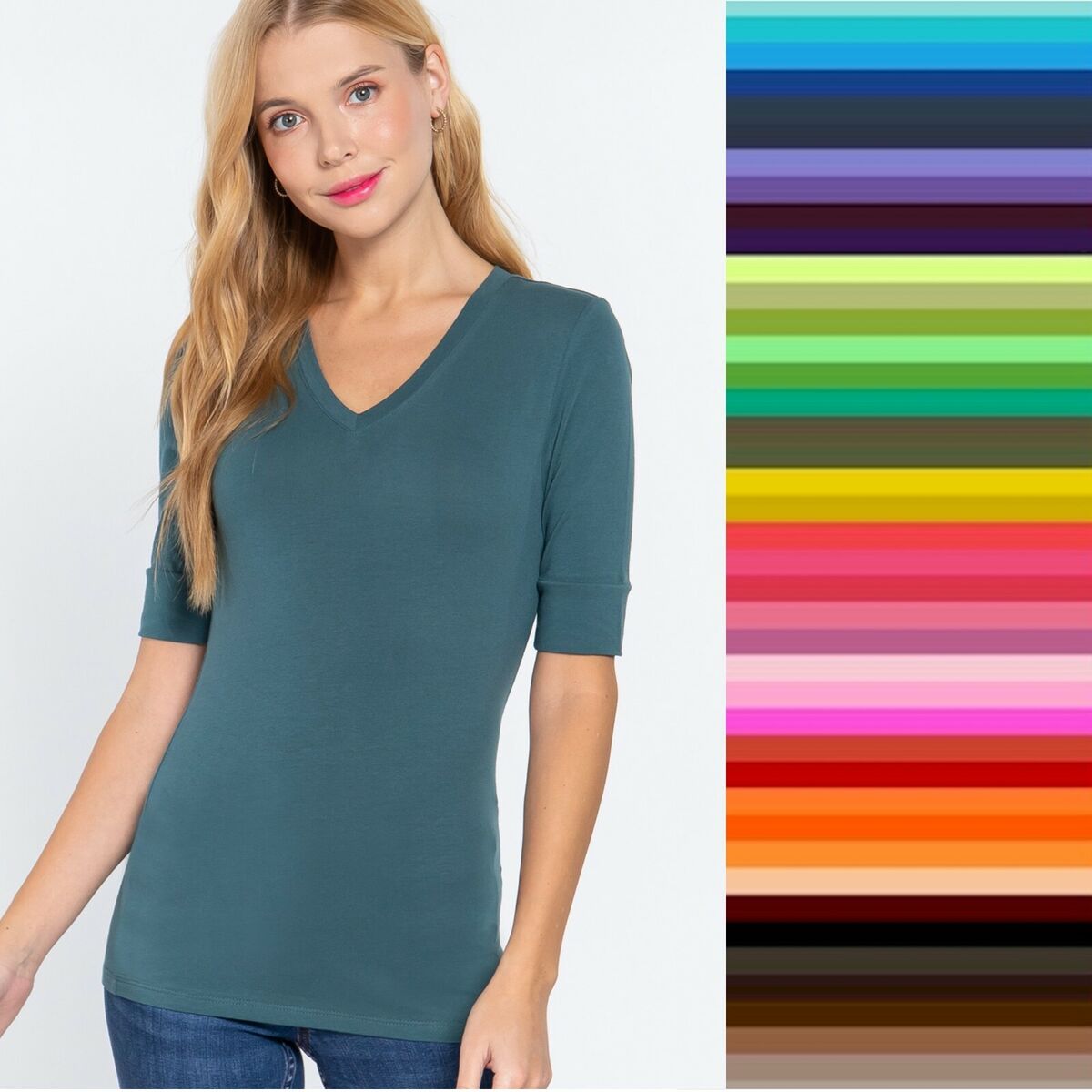 active basic v neck