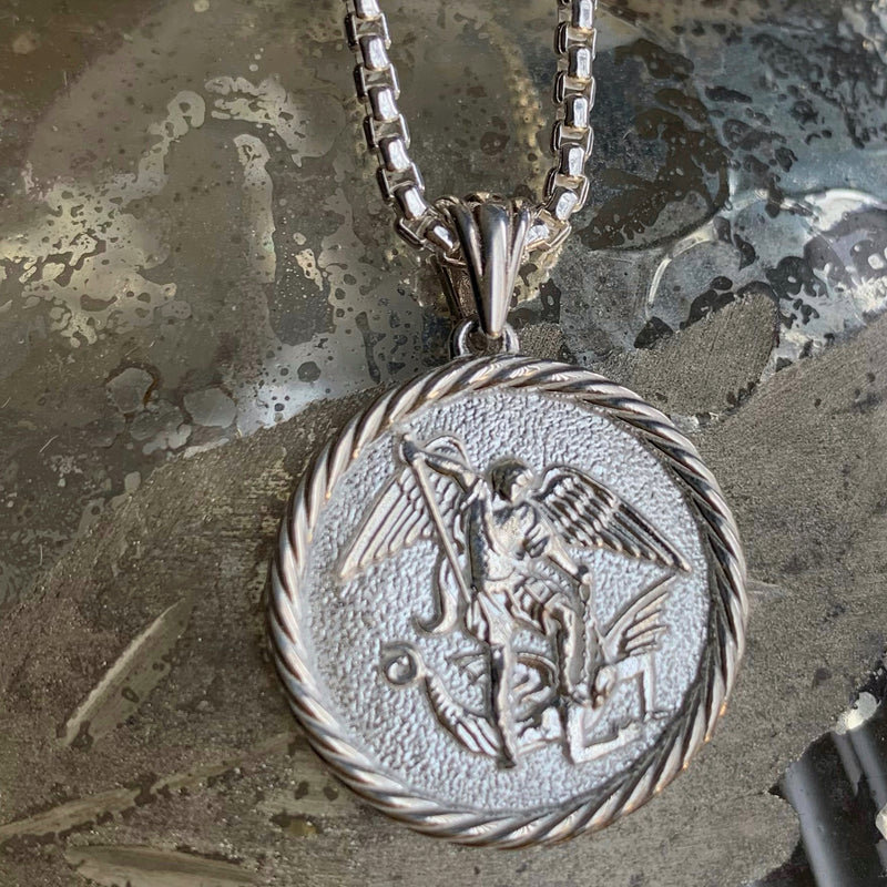 st michael archangel pendant