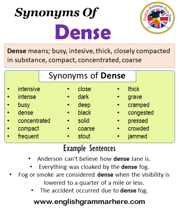 dense antonym