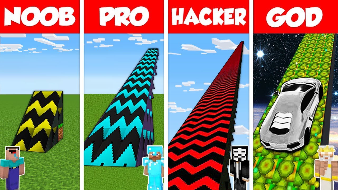 noob vs pro vs hacker vs god