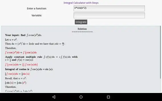 integral calculator with steps