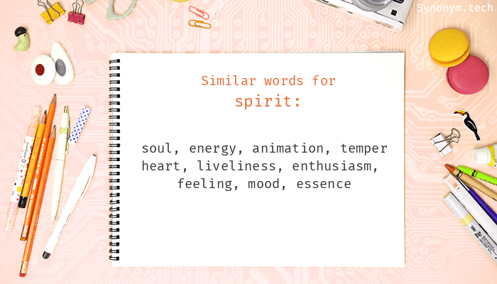 synonyms for spirit