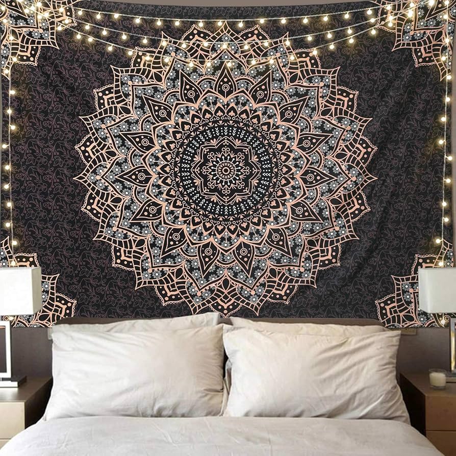 tapestry on the wall