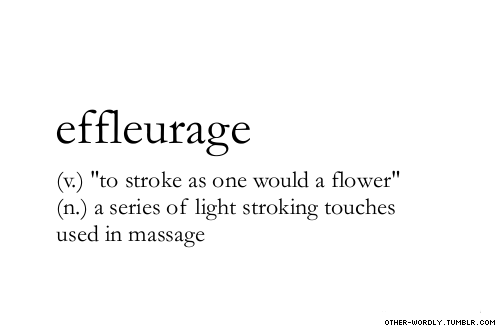 effleurage pronunciation