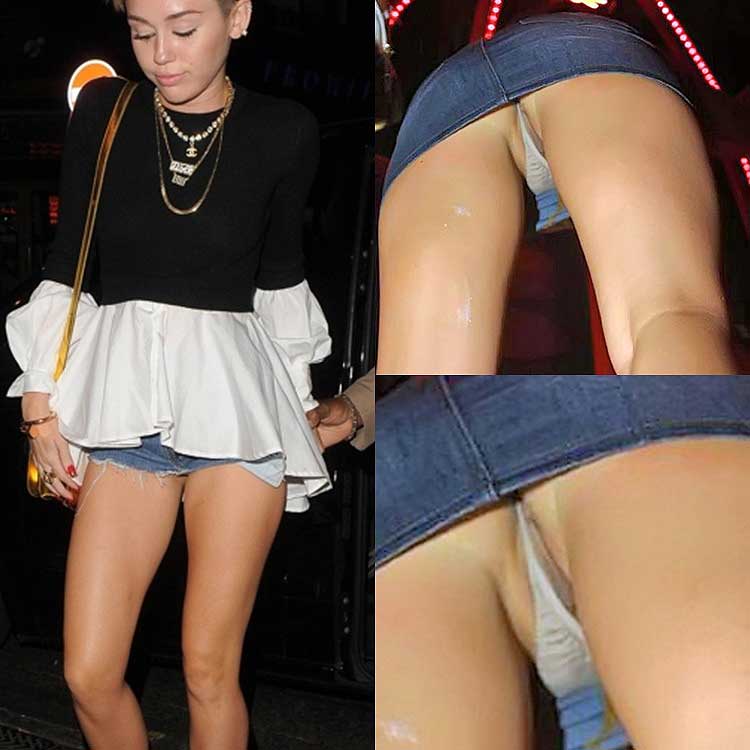 miley cyrus pussy slip