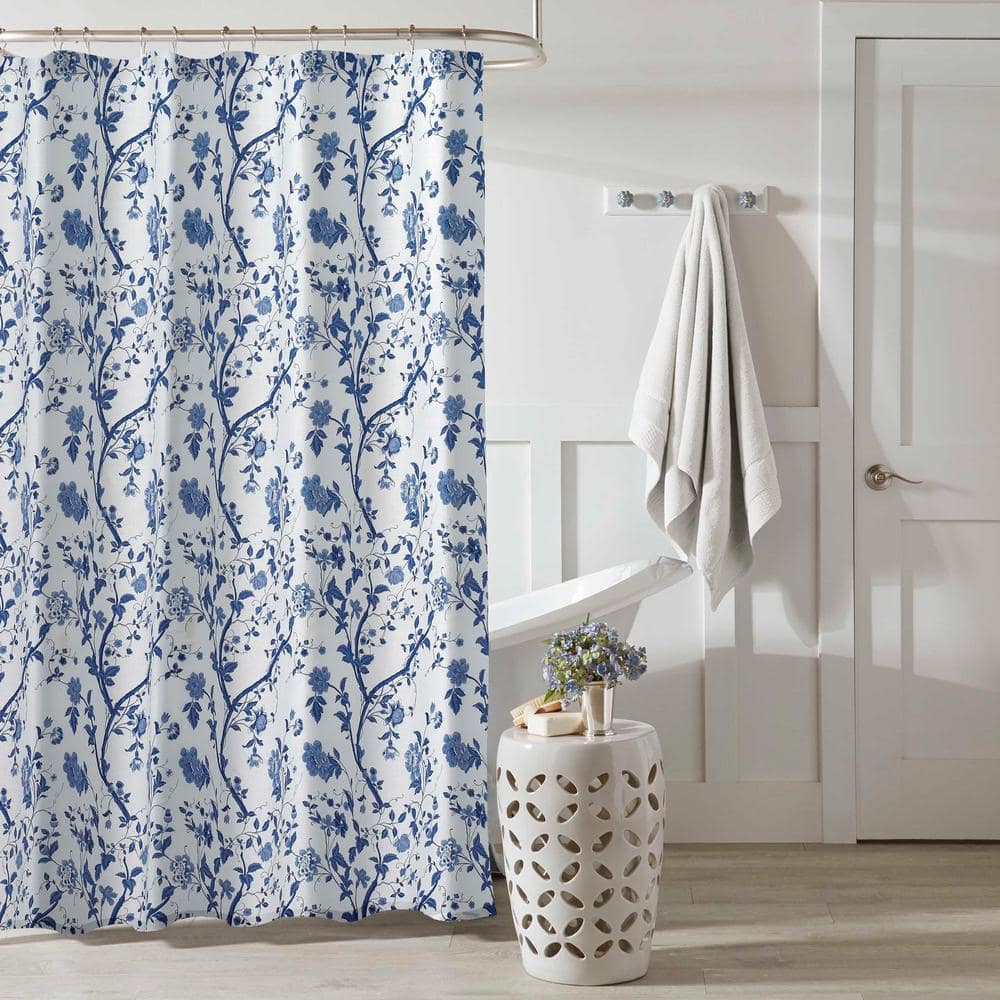 shower curtains in blue