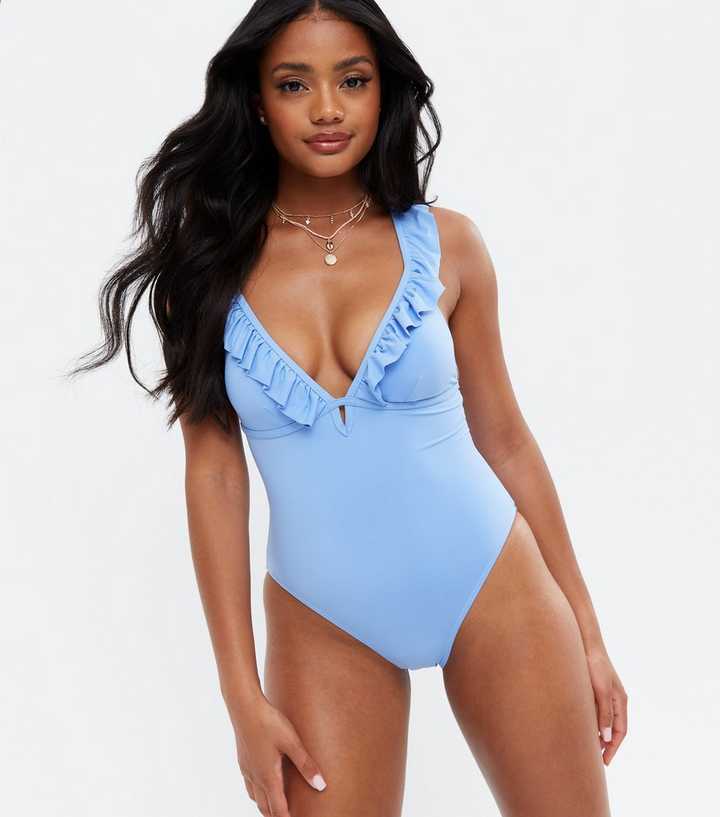 ruffle swimsuit womens