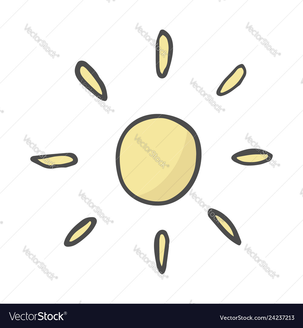 cute sun drawing