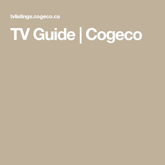 tv listings cogeco