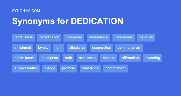 synonym dedicated