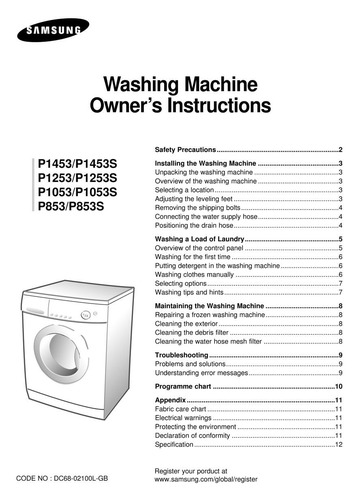 samsung washer user manual