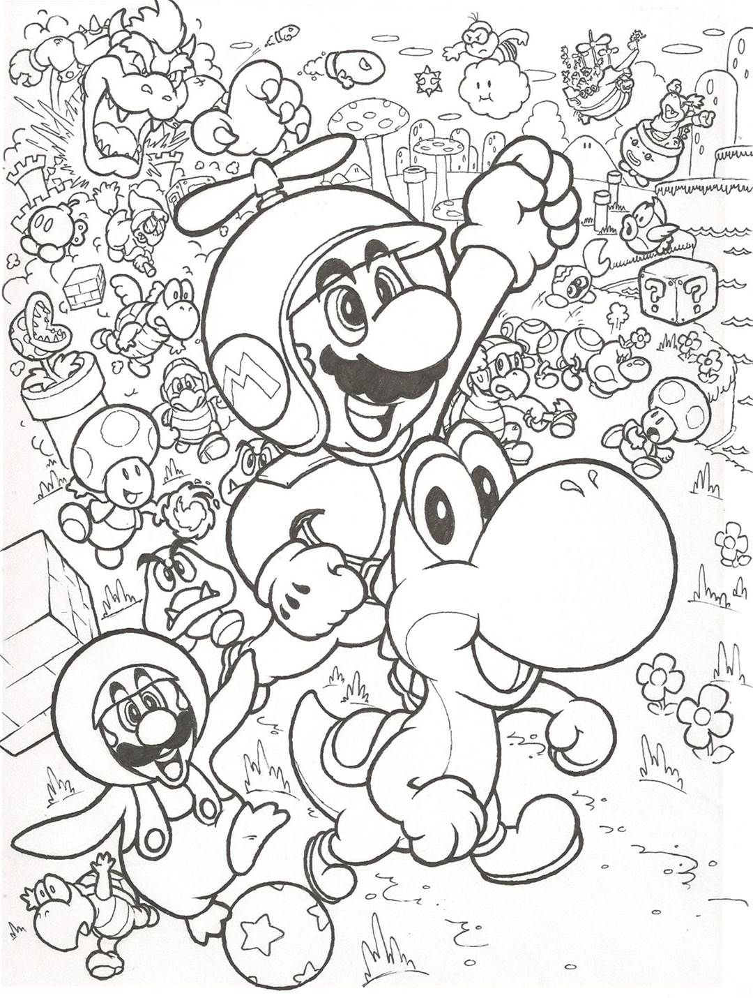 mandalas de mario bros