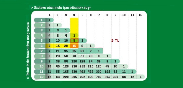 iddaada sistem 4 5 nasıl hesaplanır