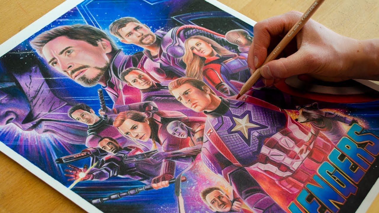 how to draw avengers endgame