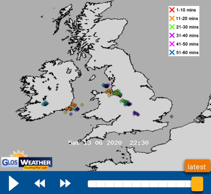 uk lightning map