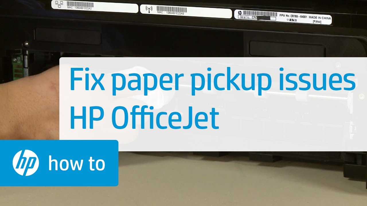 hp printer not pulling paper