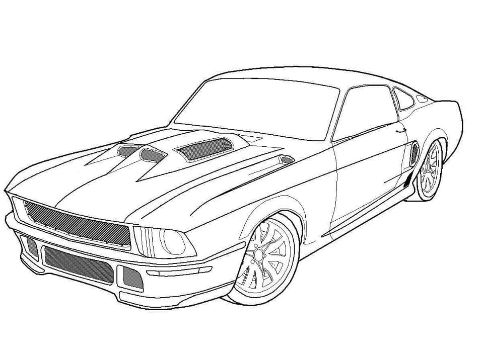 mustang coloring pages