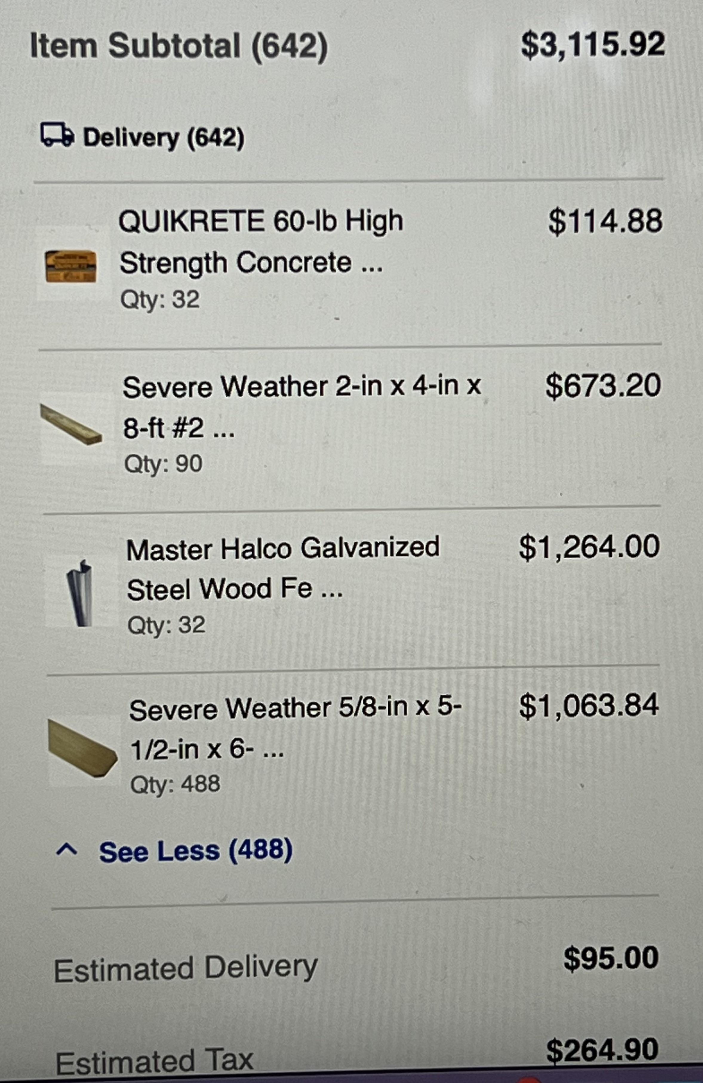 lowes delivery fee