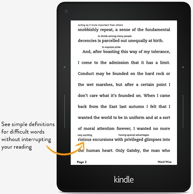 kindle word wise