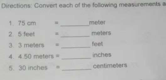 4.50 meters to feet