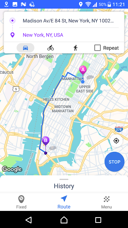 fake gps route apk