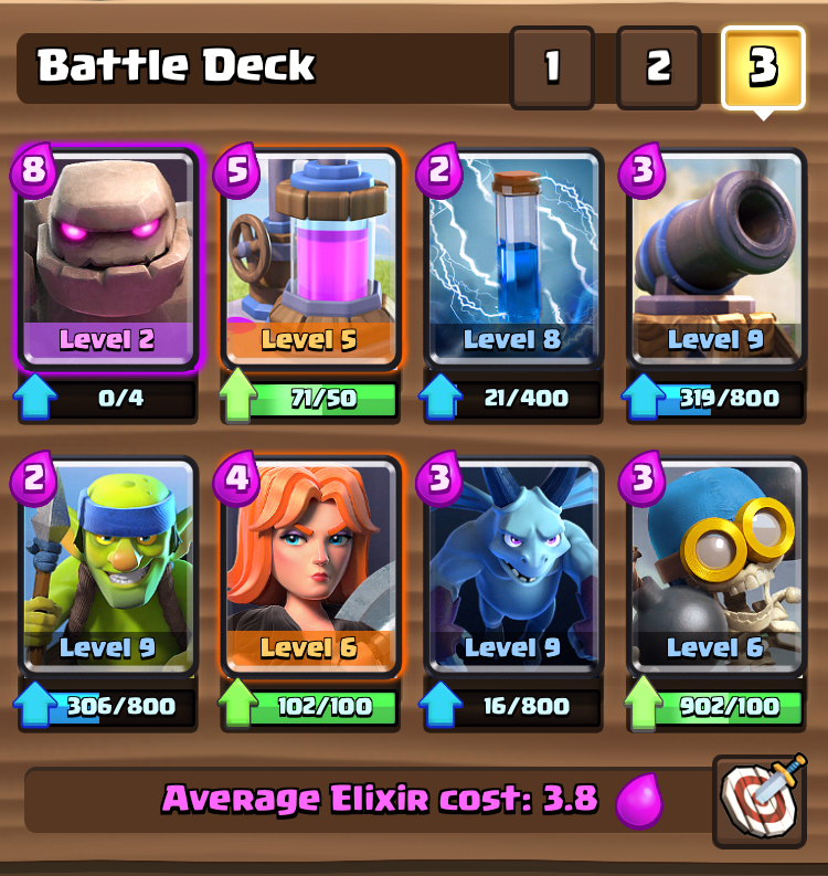 best arena 6 clash royale deck