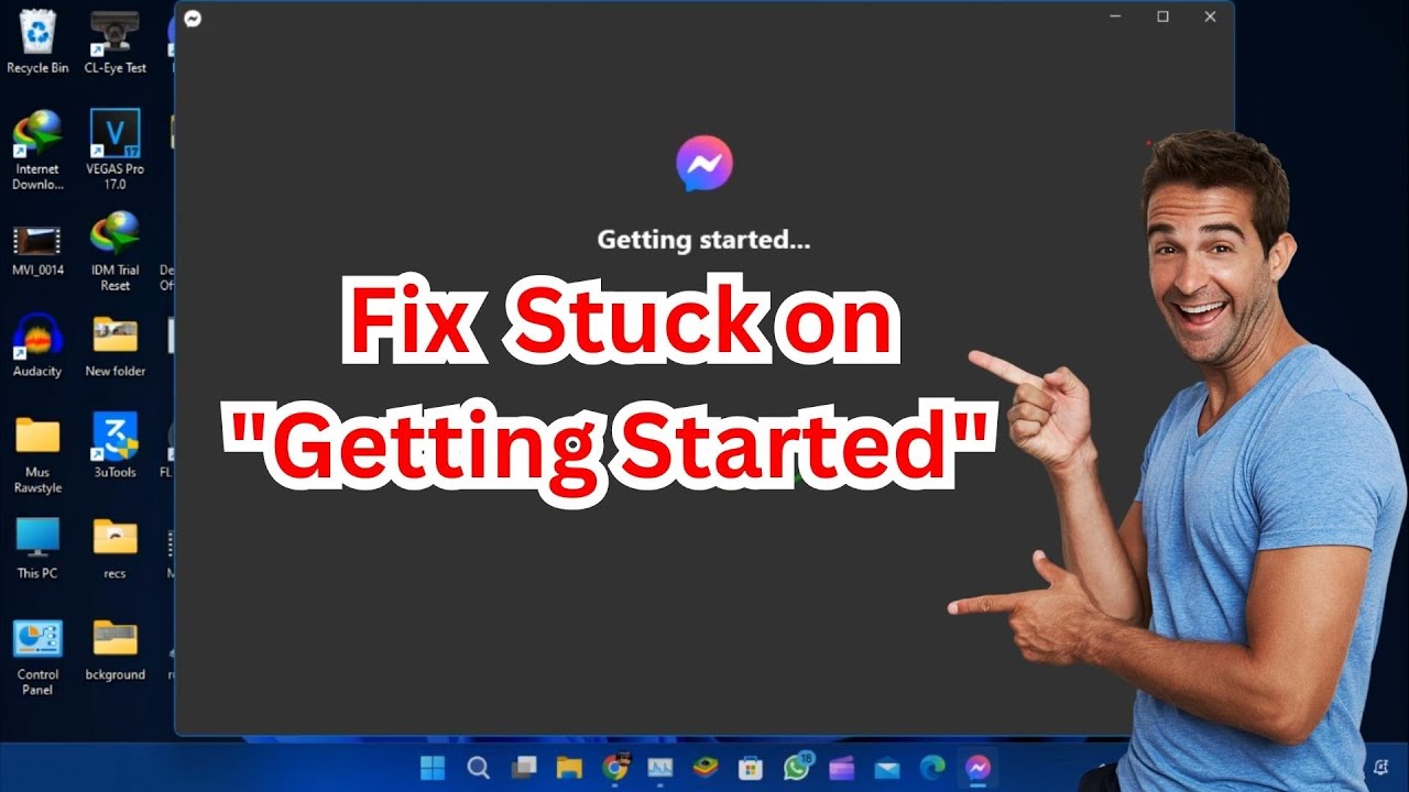 messenger getting started stuck mac