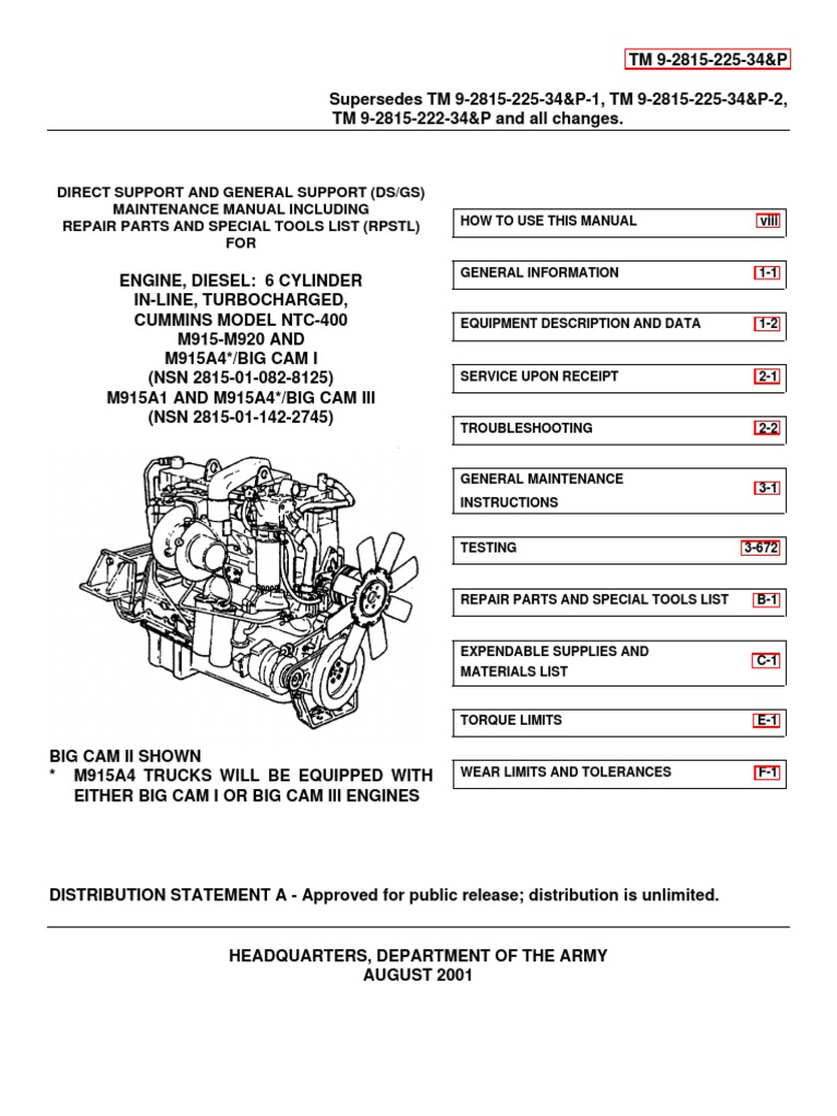 manual de motor cummins 350 big cam