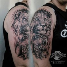 familia de leones para tatuajes