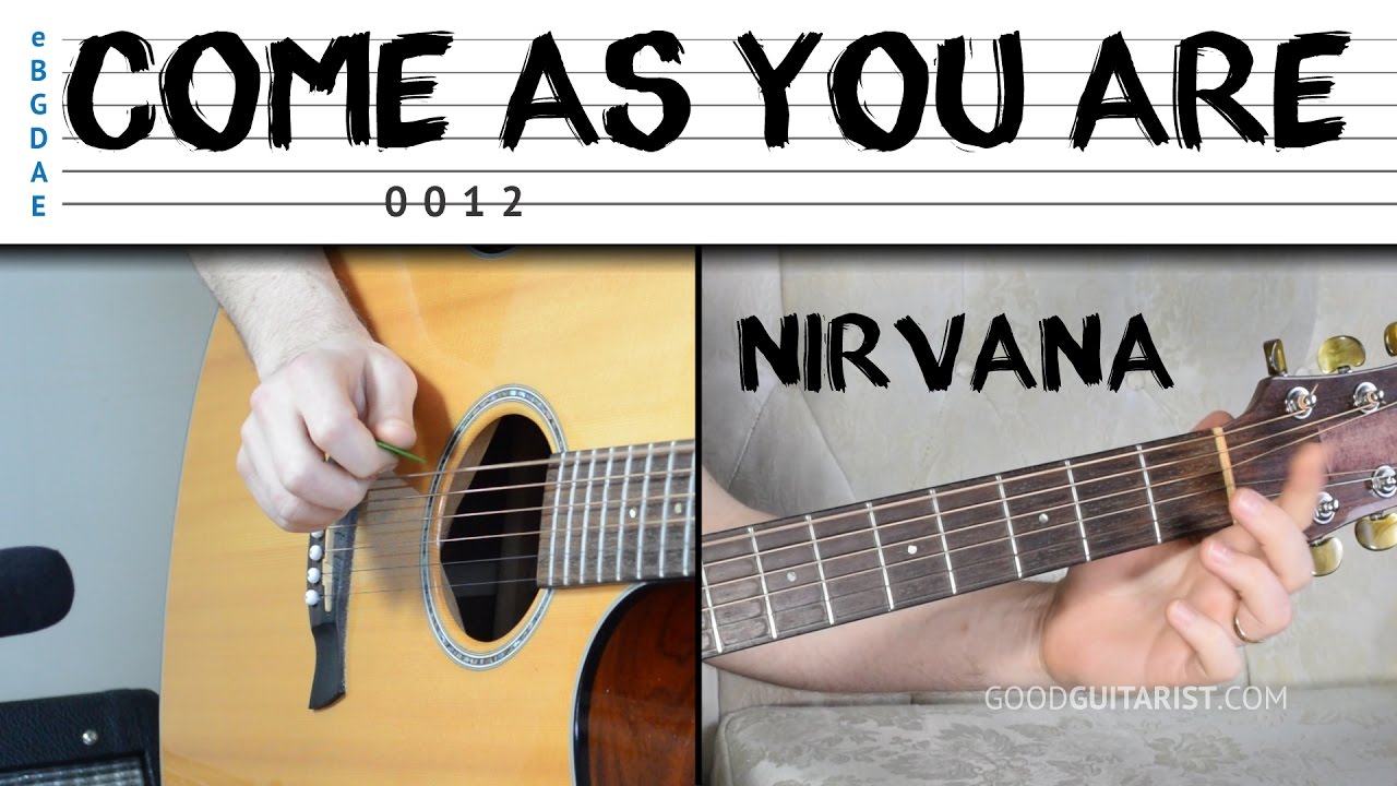 come as you are guitar chords