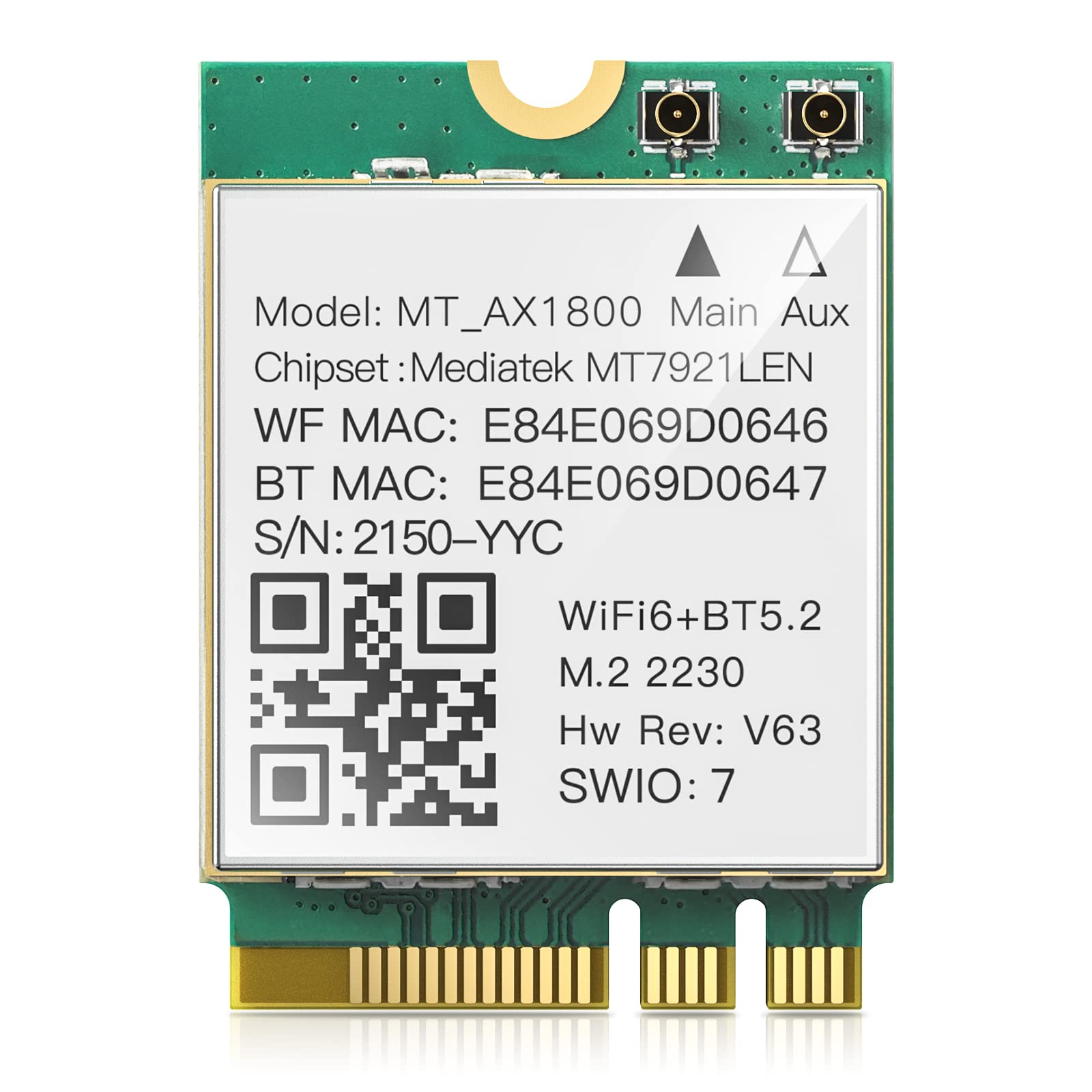 mediatek wi-fi 6 mt7921 wireless lan card