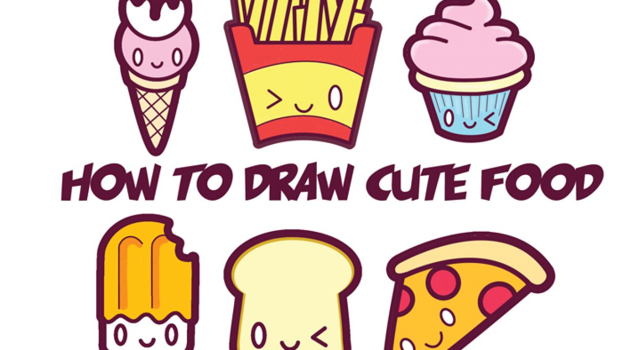 cute food drawings easy