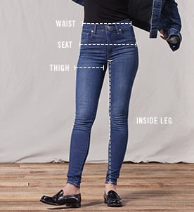 what is a size 14 in levis womens jeans