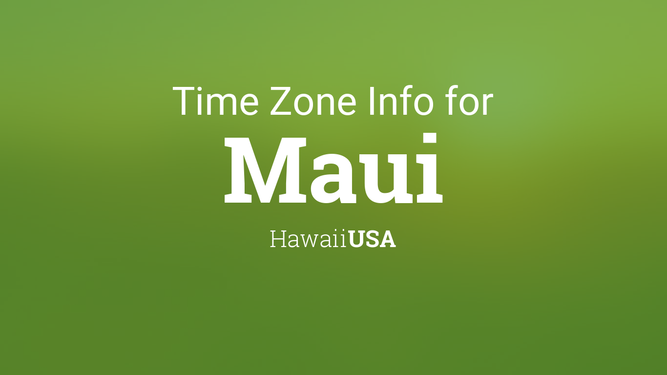 maui time difference