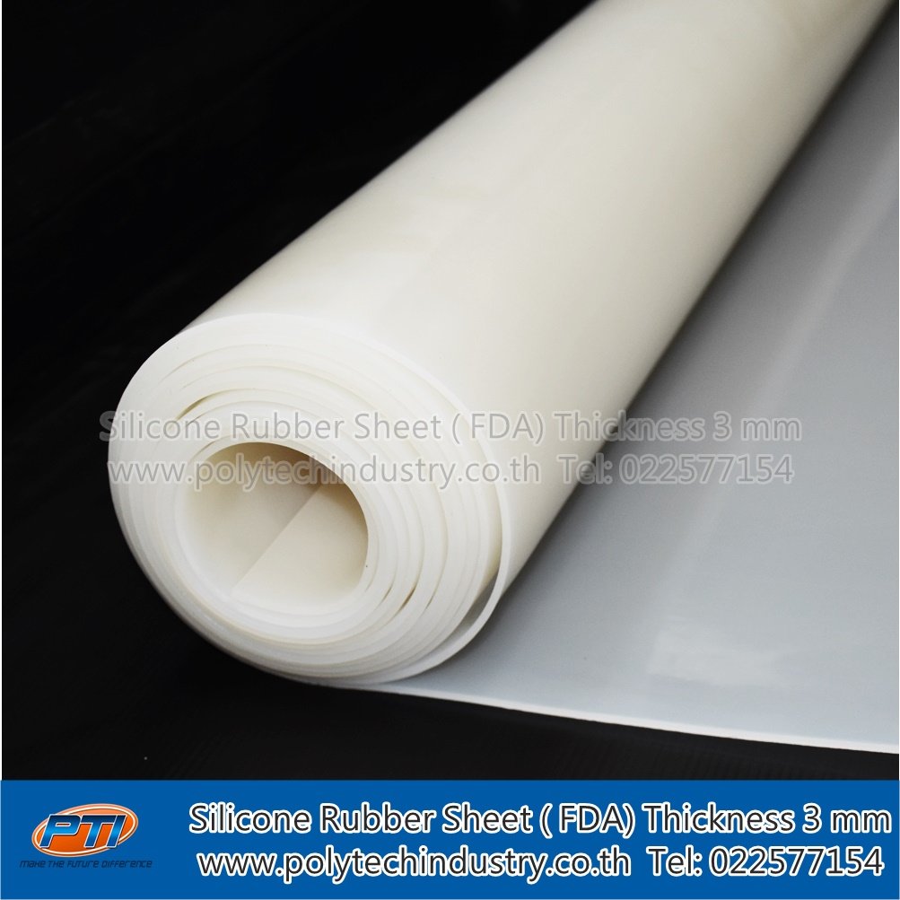 3 mm thick silicone rubber sheet