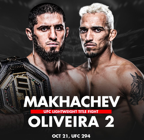 charles oliveira vs islam makhachev 2