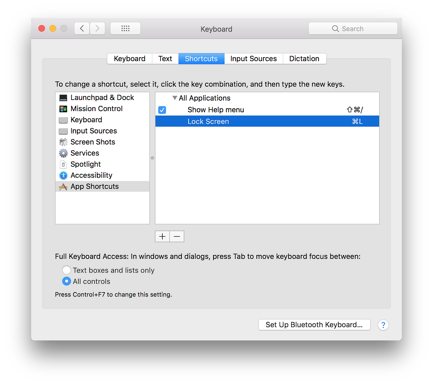shortcut lock mac
