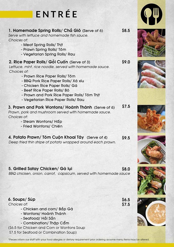 family pho geelong menu